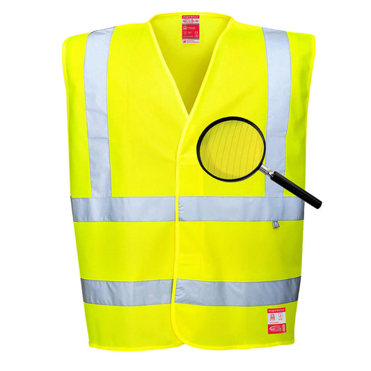 Hi-Vis Anti Static Vest - Flame Resistant, Morgans PW