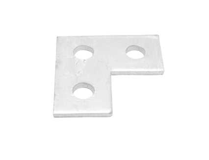 Flat L 3 Hole Bracket 86 X 86 HDG, Morgans OJ
