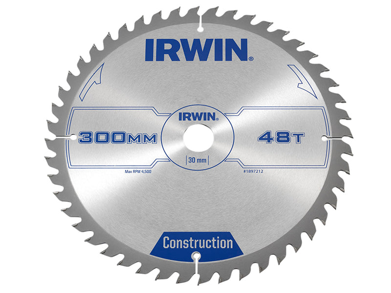 General Purpose Table & Mitre Saw Blade 300 x 30mm x 48T ATB, IRWIN®