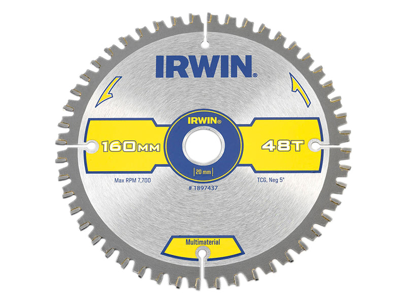 Multi Material Circular Saw Blade 160 x 20mm x 48T TCG, IRWIN®