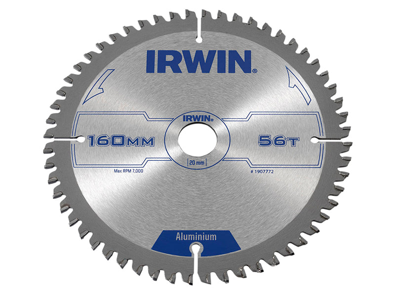 Professional Aluminium Circular Saw Blade 160 x 20mm x 56T TCG, IRWIN®