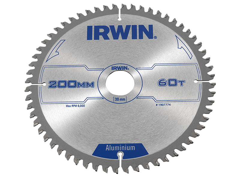 Professional Aluminium Circular Saw Blade 200 x 30mm 60T TCG, IRWIN®