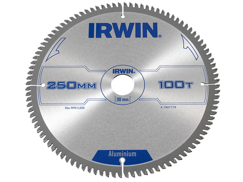 Professional Aluminium Circular Saw Blade 250 x 30mm x 100T TCG, IRWIN®