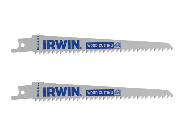 Sabre Saw Blade Wood/PVC Cutting 152mm Pack of 2, IRWIN®
