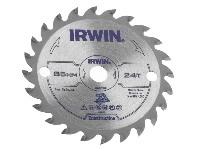 General Purpose Saw Blade 85 x 10mm x 24T ATB, IRWIN®