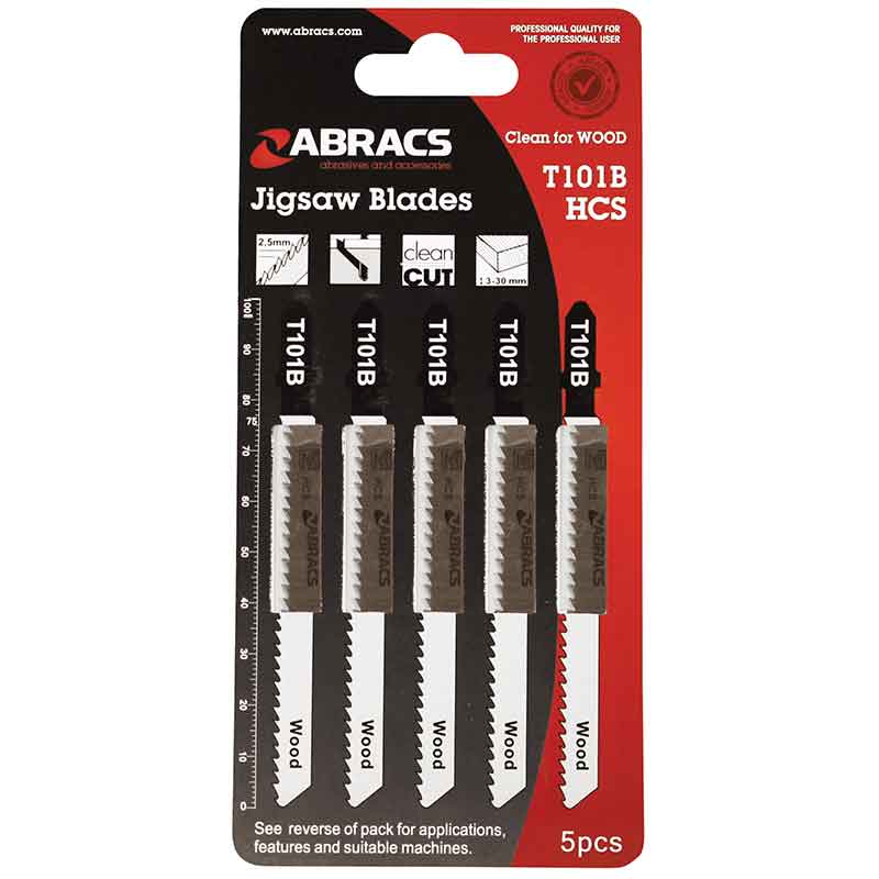 Jigsaw Blades for Clean Wood. Pk of 5., Morgans OJ