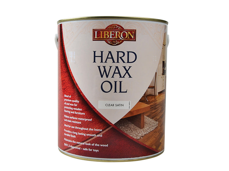 Hard Wax Oil Clear Satin 2.5 litre, Liberon