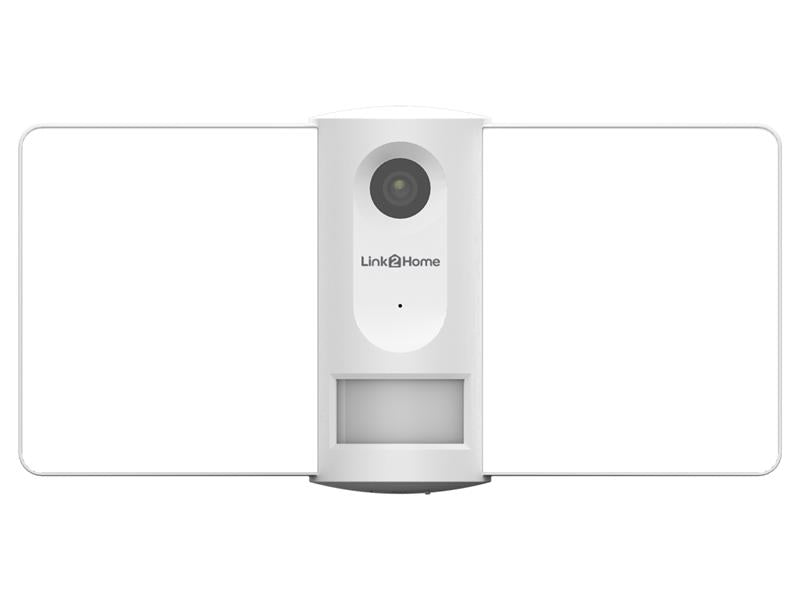 Outdoor Smart Floodlight Camera 2K 4MP White, Link2Home