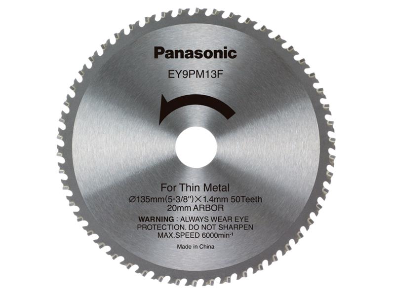 EY9PM13F32 Metal Cutting TCT Blade 135 x 20mm x 50T, Panasonic