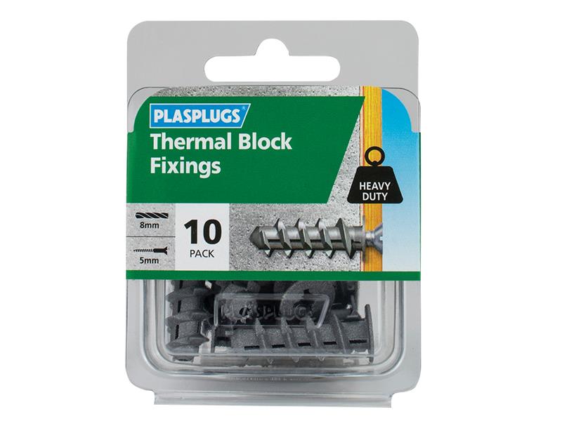 Thermal Block Fixings (10), Plasplugs