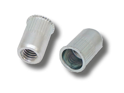 Steel Reduced Head Round Knurled Body JRP Rivet Nuts, Morgans OJ