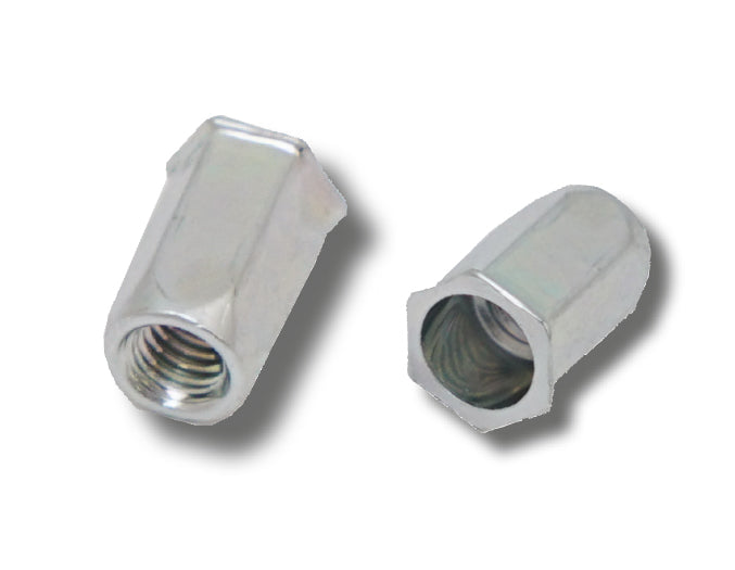 Steel Reduced Head Full Hexagon Body Open JRP Rivet Nuts, Morgans OJ