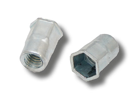 Steel Reduced Head Part Hexagon Body Open JRP Rivet Nuts, Morgans OJ