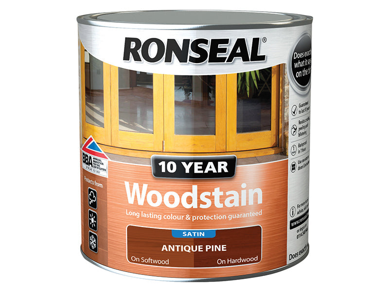 10 Year Woodstain Antique Pine 750ml, Ronseal