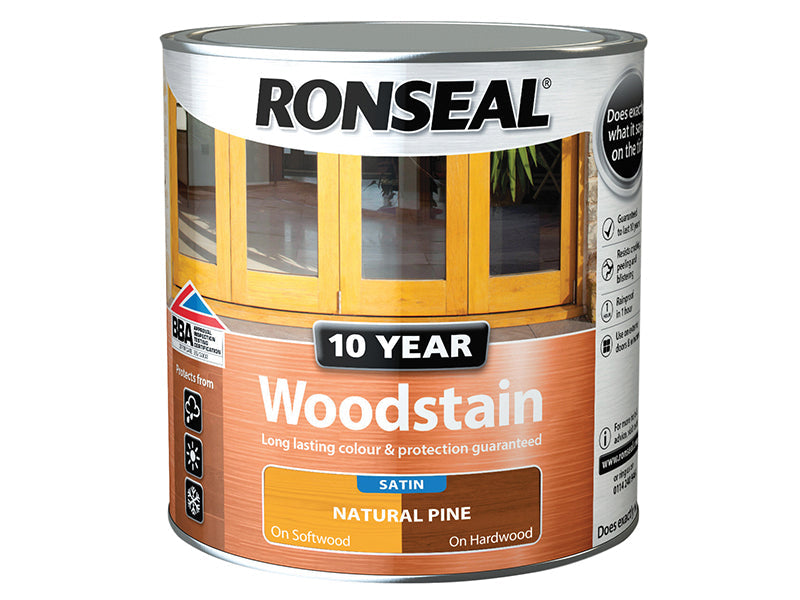 10 Year Woodstain Natural Pine 750ml, Ronseal