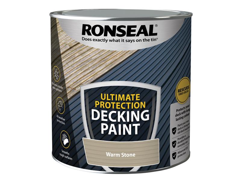 Ultimate Protection Decking Paint Warm Stone 2.5 litre, Ronseal