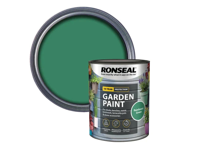 Garden Paint Rainforest Green 750ml, Ronseal