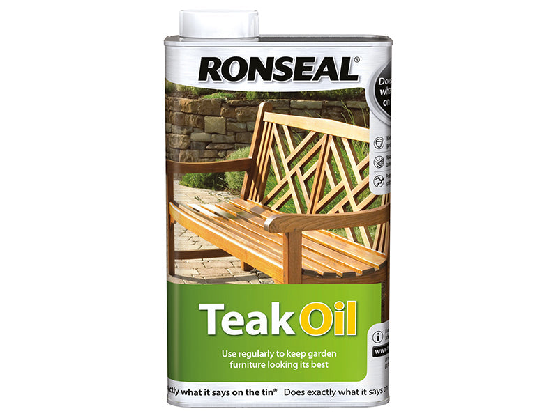 Garden Furniture Teak Oil Can 1 litre, Ronseal