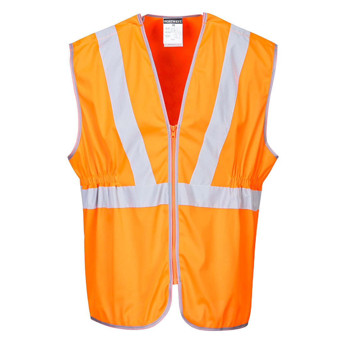 Hi-Vis Zip Long Length Vest, Morgans PW