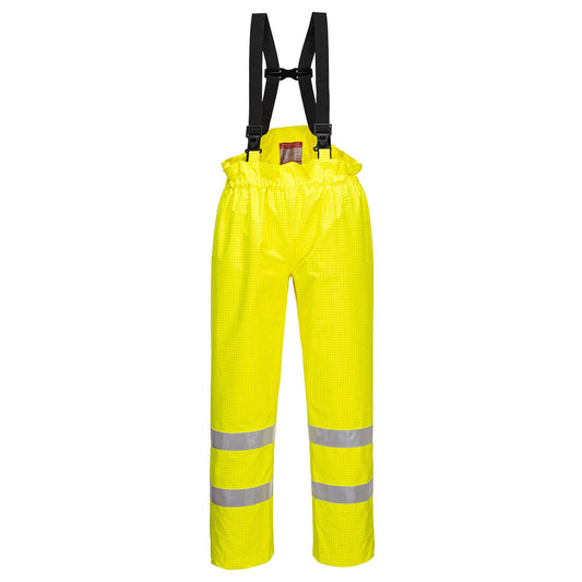 Bizflame Rain Unlined Hi-Vis Antistatic FR Trousers, Morgans PW