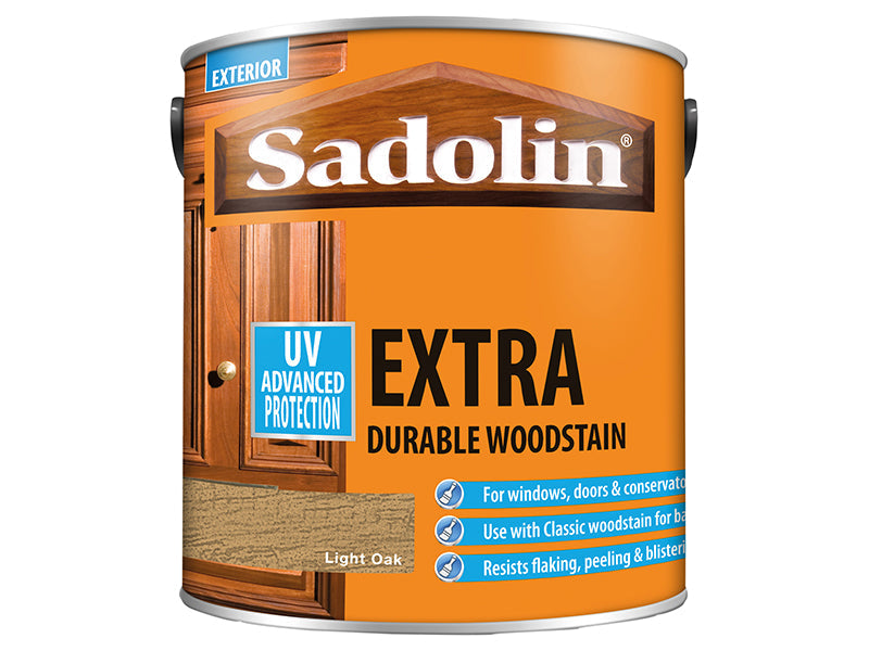 Extra Durable Woodstain Light Oak 2.5 litre, Sadolin