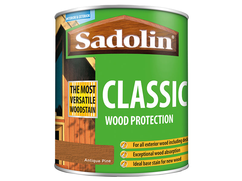 Classic Wood Protection Antique Pine 1 litre, Sadolin