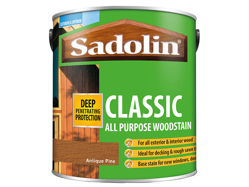 Classic Wood Protection Antique Pine 2.5 litre, Sadolin