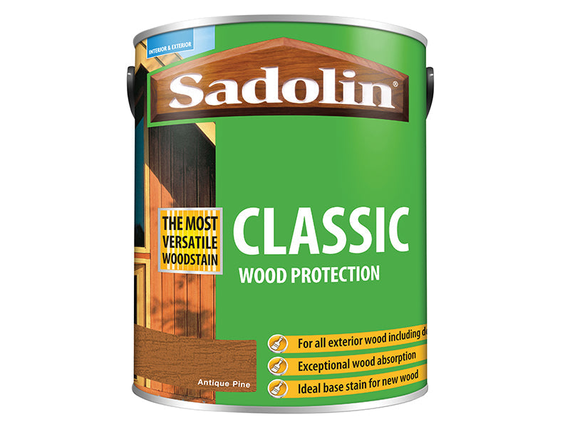 Classic Wood Protection Antique Pine 5 litre, Sadolin