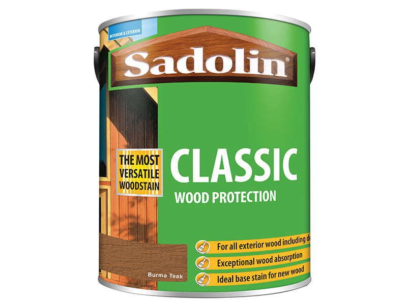 Classic Wood Protection Burma Teak 5 litre, Sadolin