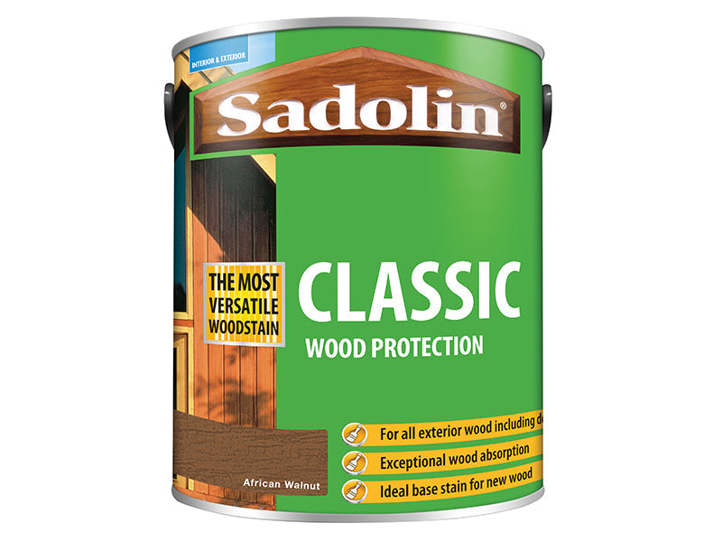 Classic Wood Protection African Walnut 5 litre, Sadolin