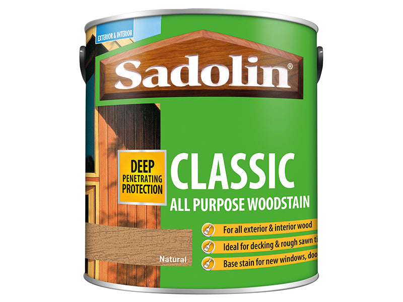 Classic Wood Protection Natural 2.5 litre, Sadolin