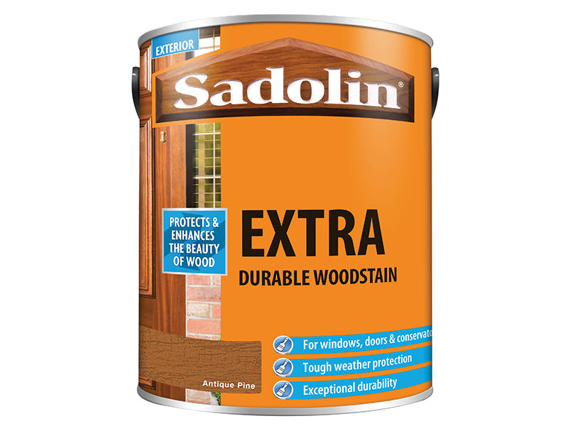 Extra Durable Woodstain Antique Pine 5 litre, Sadolin