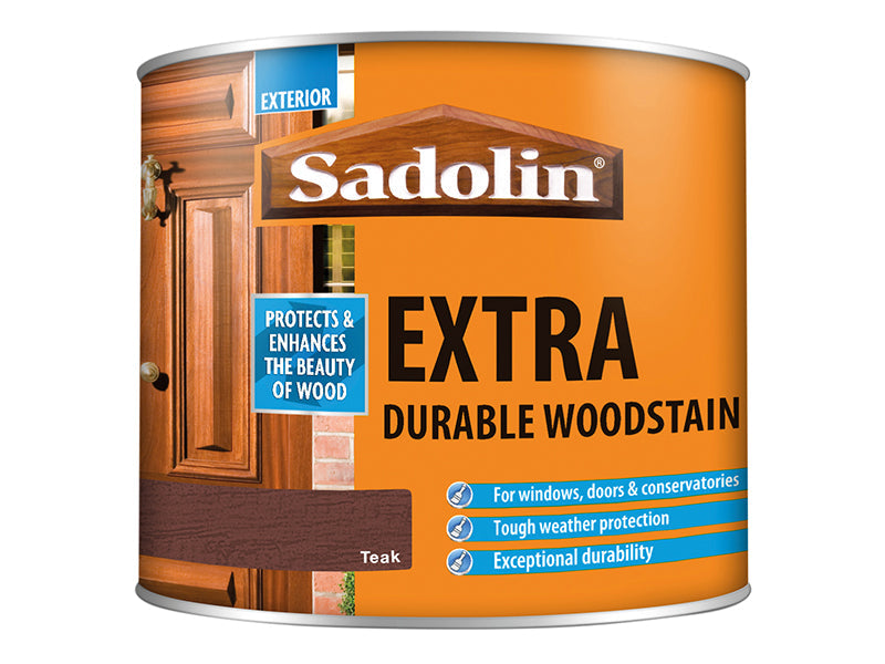 Extra Durable Woodstain Teak 500ml, Sadolin