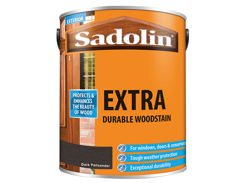 Extra Durable Woodstain Dark Palisander 5 litre, Sadolin