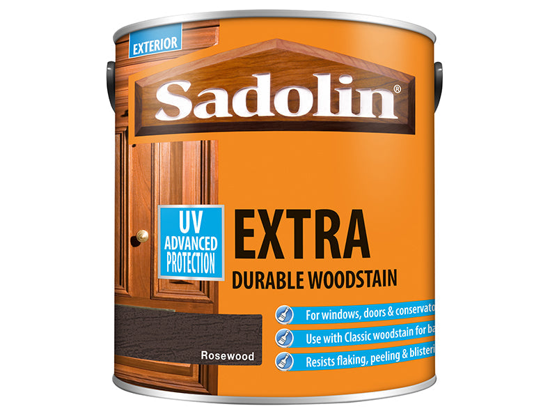 Extra Durable Woodstain Rosewood 2.5 litre, Sadolin