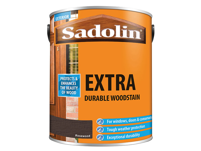 Extra Durable Woodstain Rosewood 5 litre, Sadolin