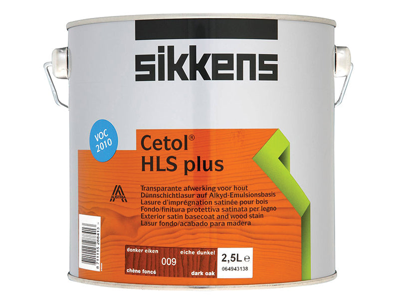 Cetol HLS Plus Translucent Woodstain Dark Oak 2.5 litre, Sikkens