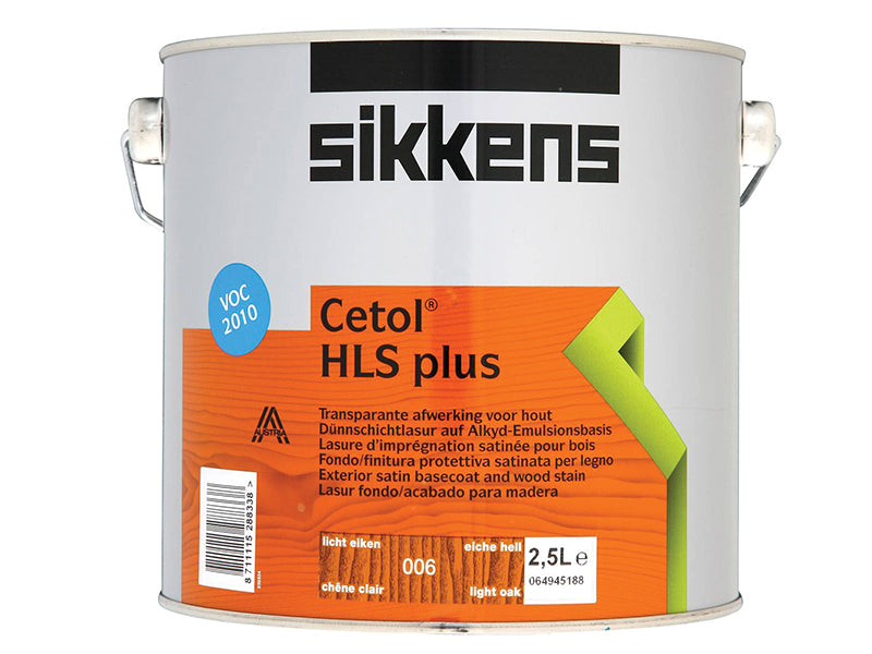 Cetol HLS Plus Translucent Woodstain Light Oak 2.5 litre, Sikkens