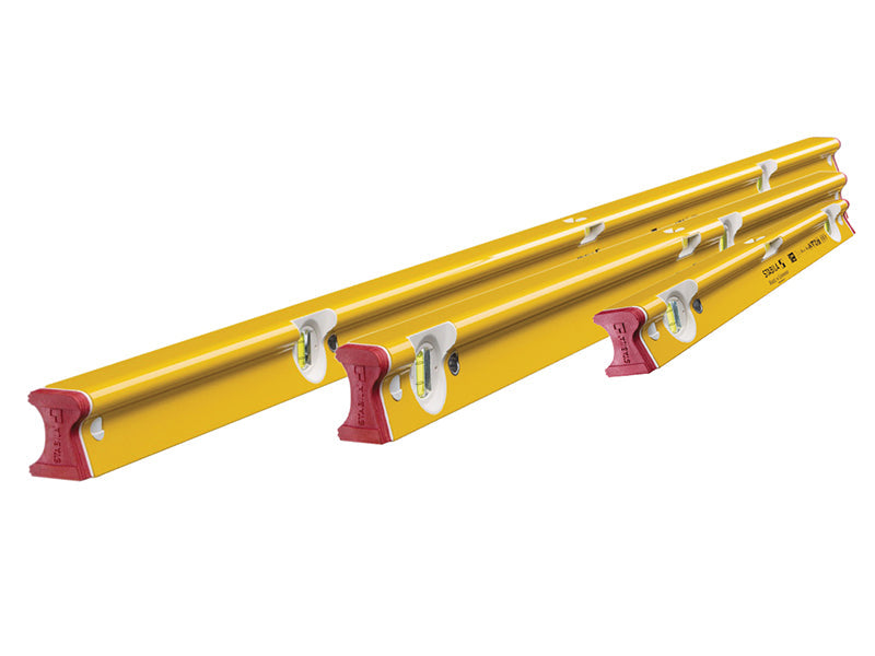 R-Type 300 Spirit Level Set 3 Piece (61 122 & 183cm), Stabila