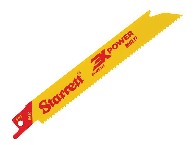B6105-5 Bi-Metal Reciprocating Blade, Straight 152mm 10 TPI (Pack 5), Starrett