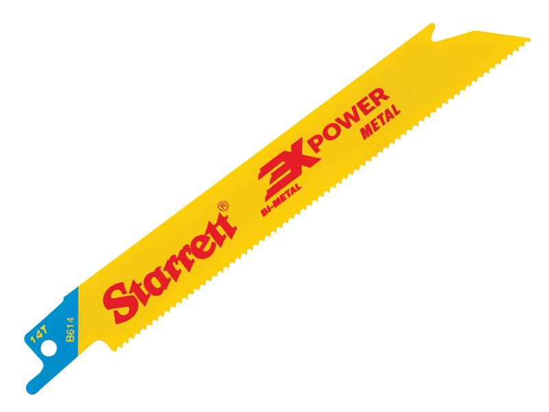 B614-5 Bi-Metal Reciprocating Blade, Metal Straight 152mm 14 TPI (Pack 5), Starrett
