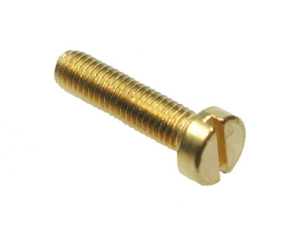 Brass Slot Cheese Machine Screws DIN 84, Morgans OJ