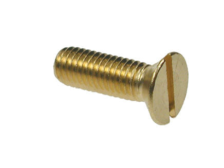 Brass Slot Countersunk Machine Screws DIN 963, Morgans OJ