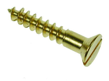 Brass Woodscrews Slotted Csk Head, Morgans OJ