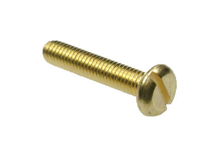 Brass Slot Pan Machine Screws DIN 85, Morgans OJ