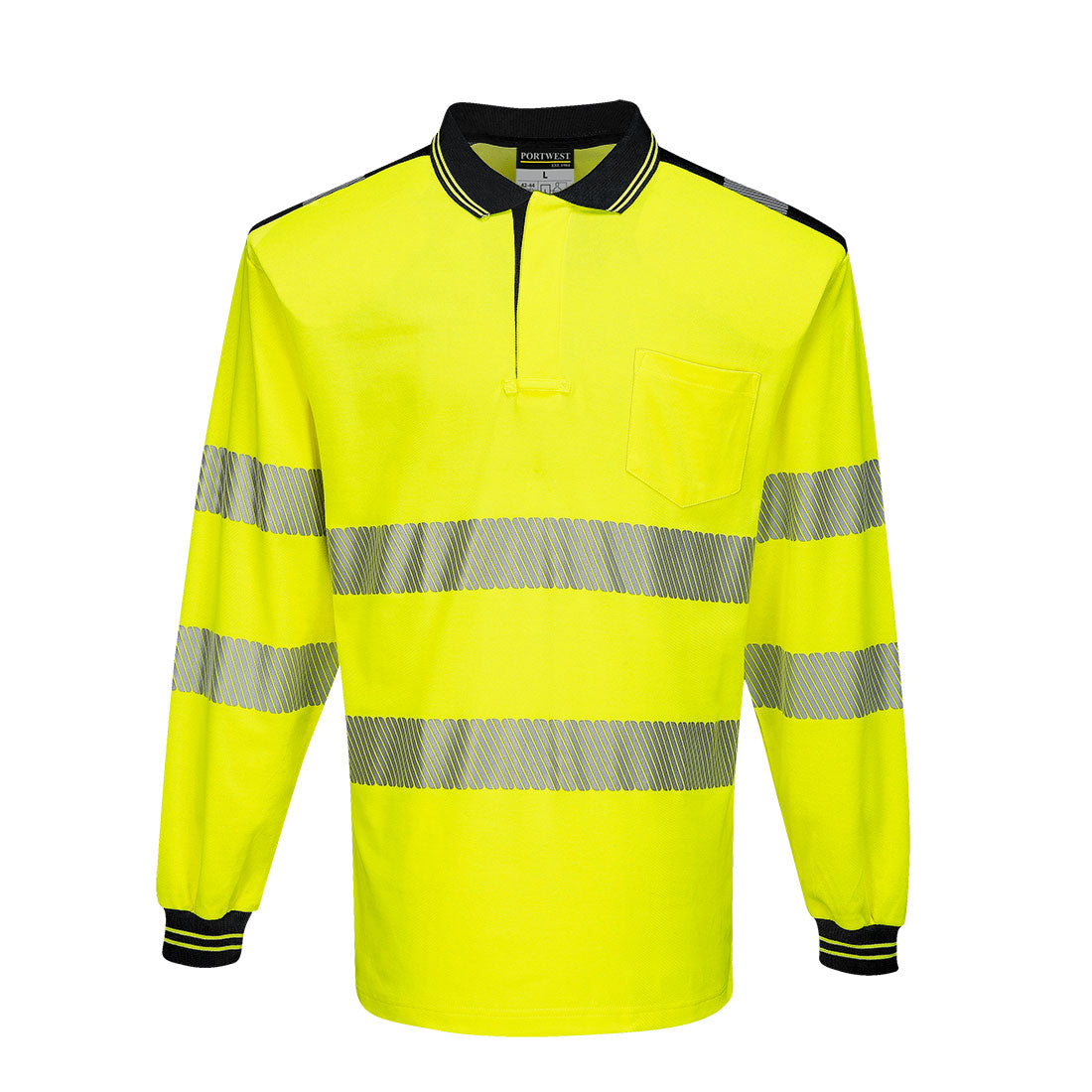 PW3 Hi-Vis Cotton Comfort Polo Shirt L/S, Morgans PW