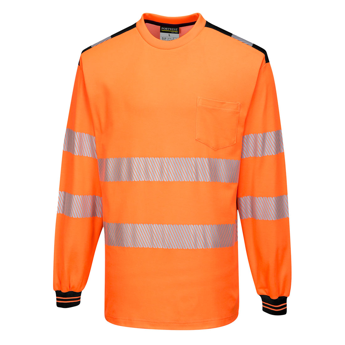 PW3 Hi-Vis Cotton Comfort T-Shirt L/S, Morgans PW