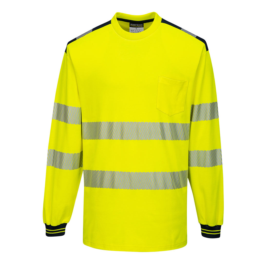 PW3 Hi-Vis Cotton Comfort T-Shirt L/S, Morgans PW