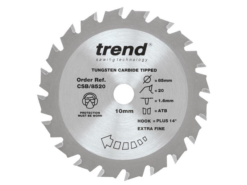 CraftPro Mini Saw Blade 85 x 10mm x 20T, Trend
