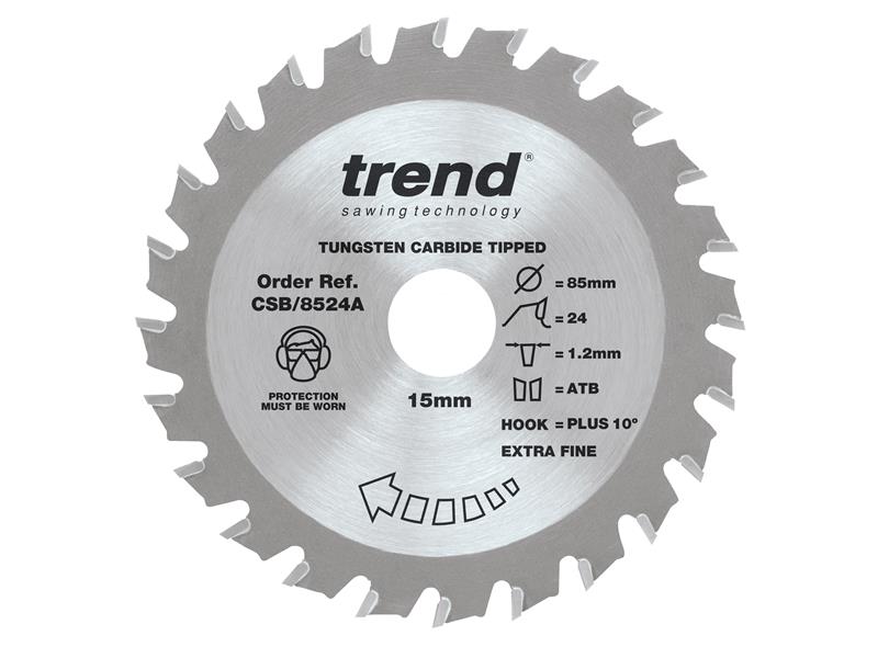CraftPro Mini Saw Blade 85 x 15mm x 24T, Trend